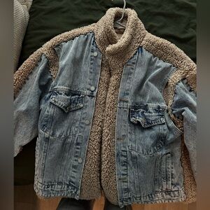 Blank NYC Beige Sherpa Jacket